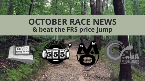 October Race News & Beat the FRS Price Jump