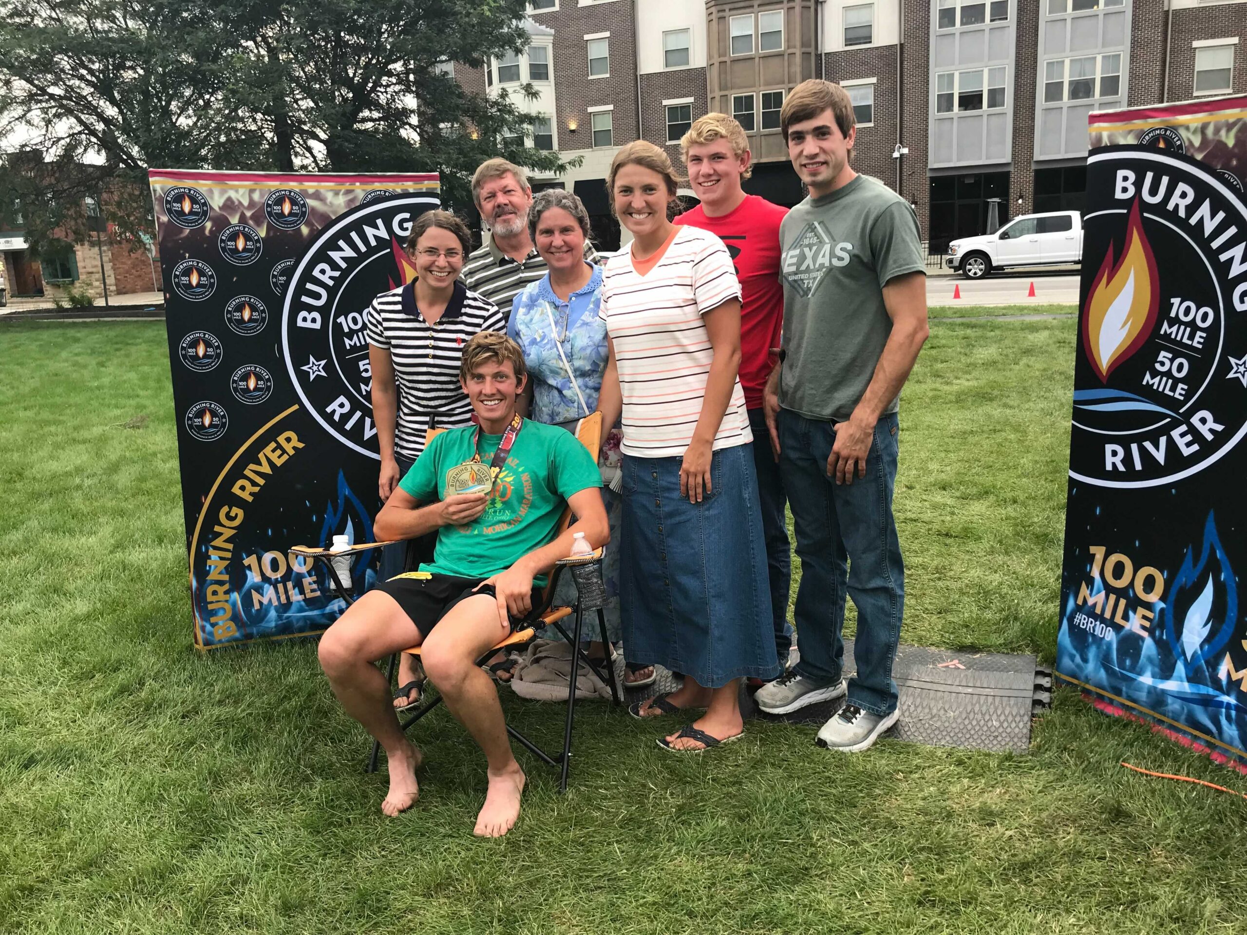 Arlen Glick and family at BR100