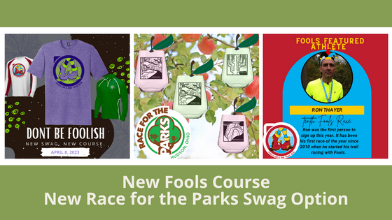 New Fools Course. New Race for the Parks Swag Option.