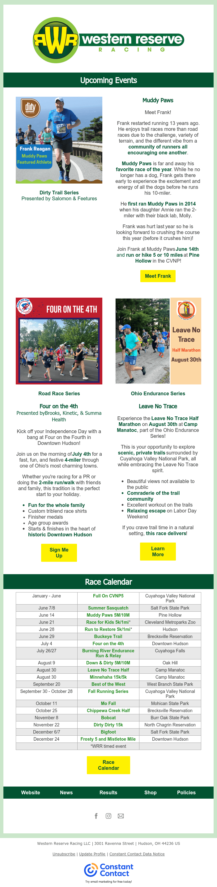 Summer race plans enclosed! Road and trail options! https://conta.cc/4myAss6